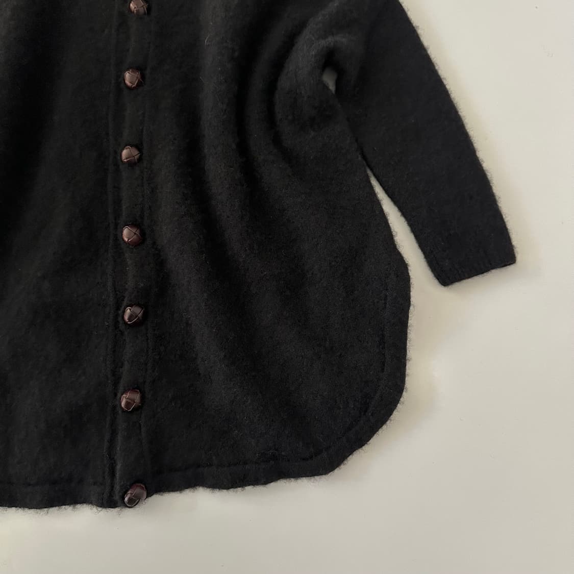 수나오쿠와하라 sunao kuwahara 하이넥 가디건 자켓 상품이미지4