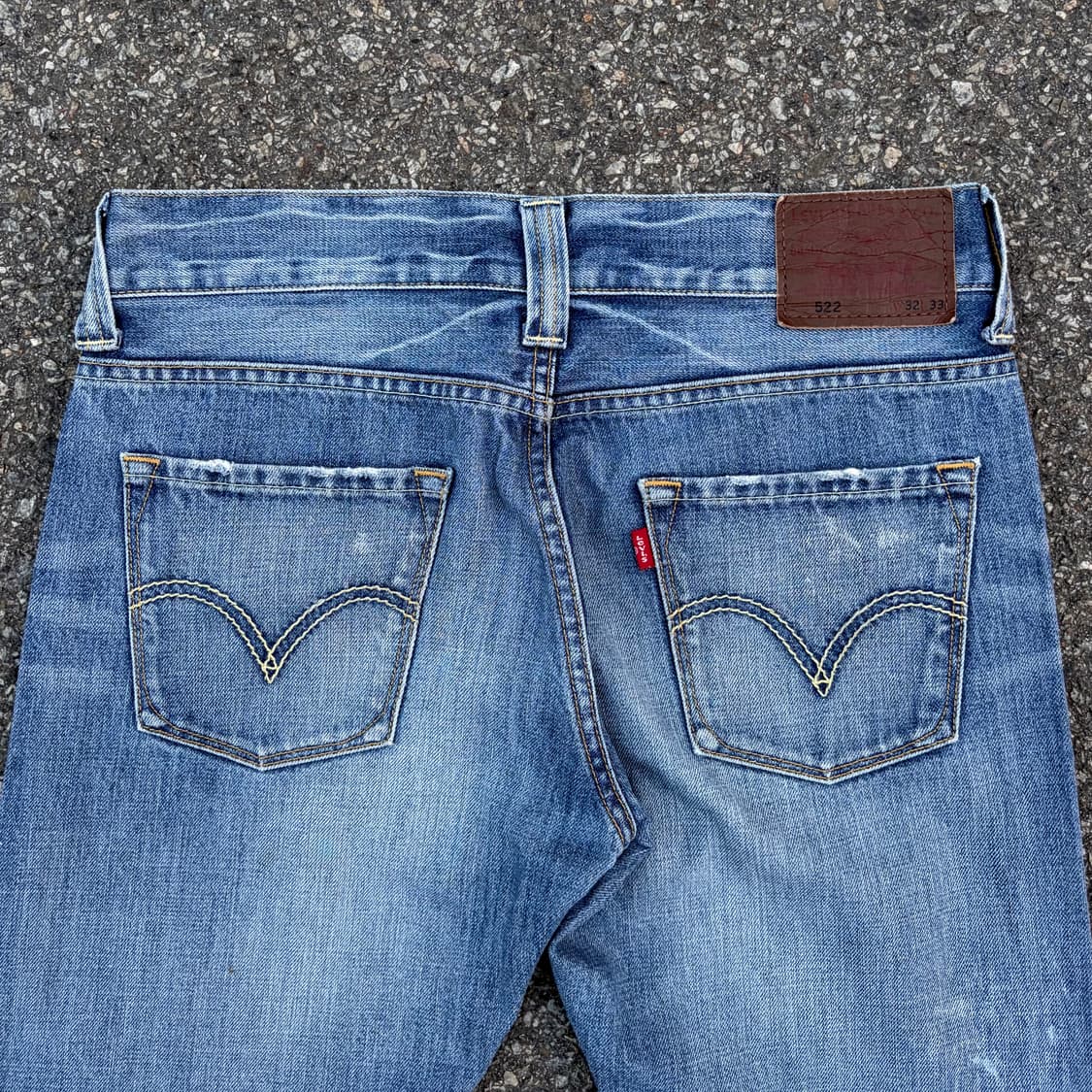 리바이스 522 슬림 스트레이트 중청 데님 (32)   상품이미지6