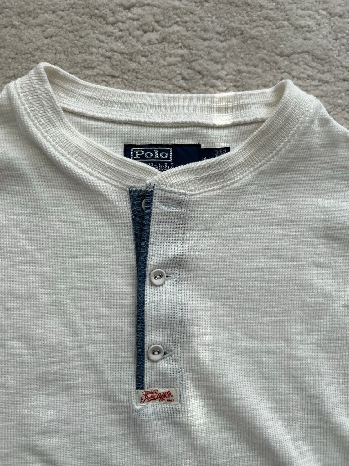 폴로랄프로렌 슬러브 와플 니트 헨리 셔츠 상품이미지2