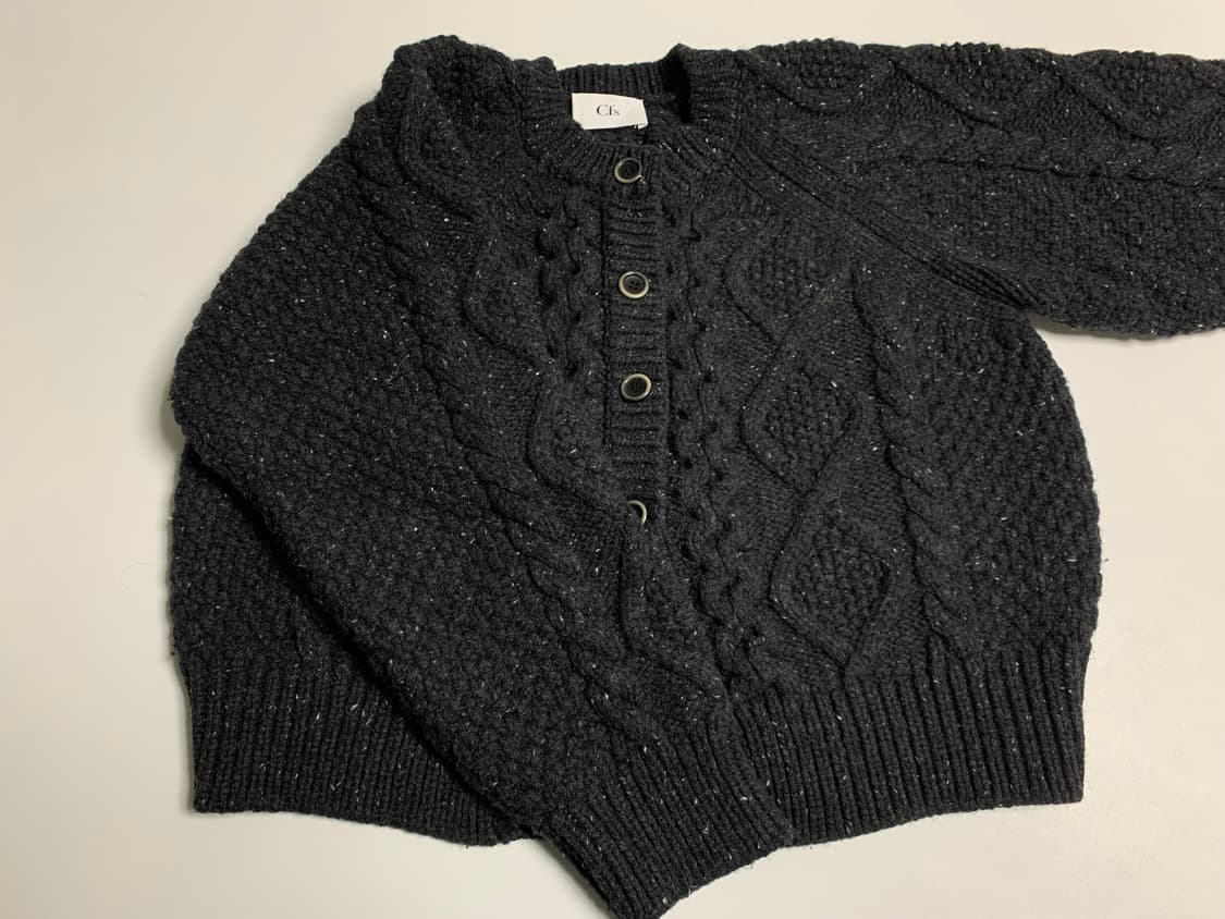 cfs 뮤지엄 케이블 제인 가디건(차콜) 상품이미지3