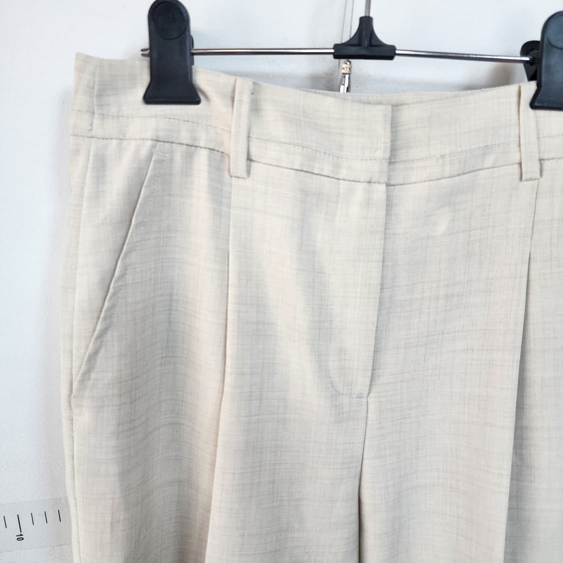 JJ-RO 아이보리 플리츠 바지 상품이미지2