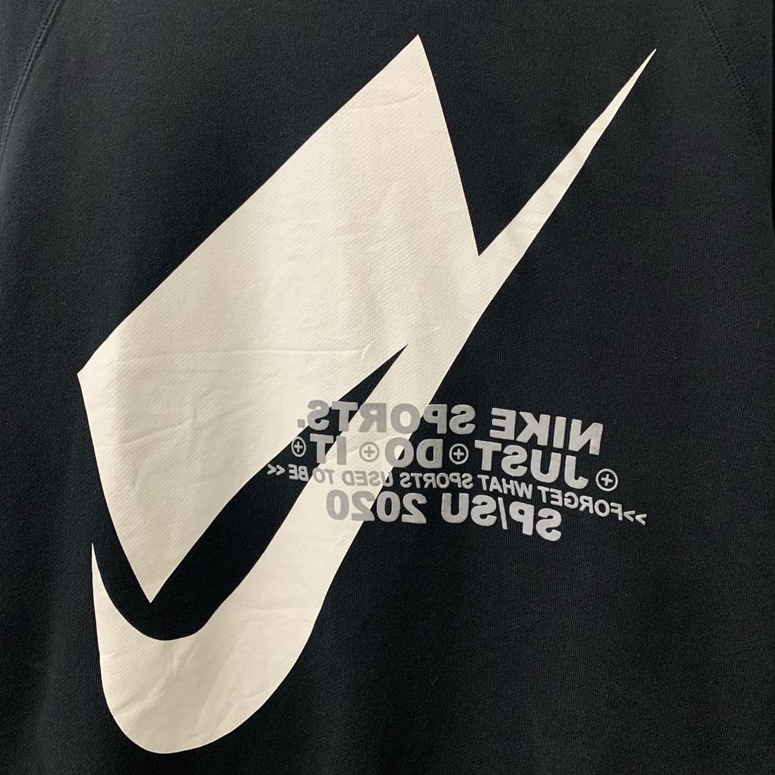 나이키 블랙 빅로고 프린팅 후드티 상품이미지2