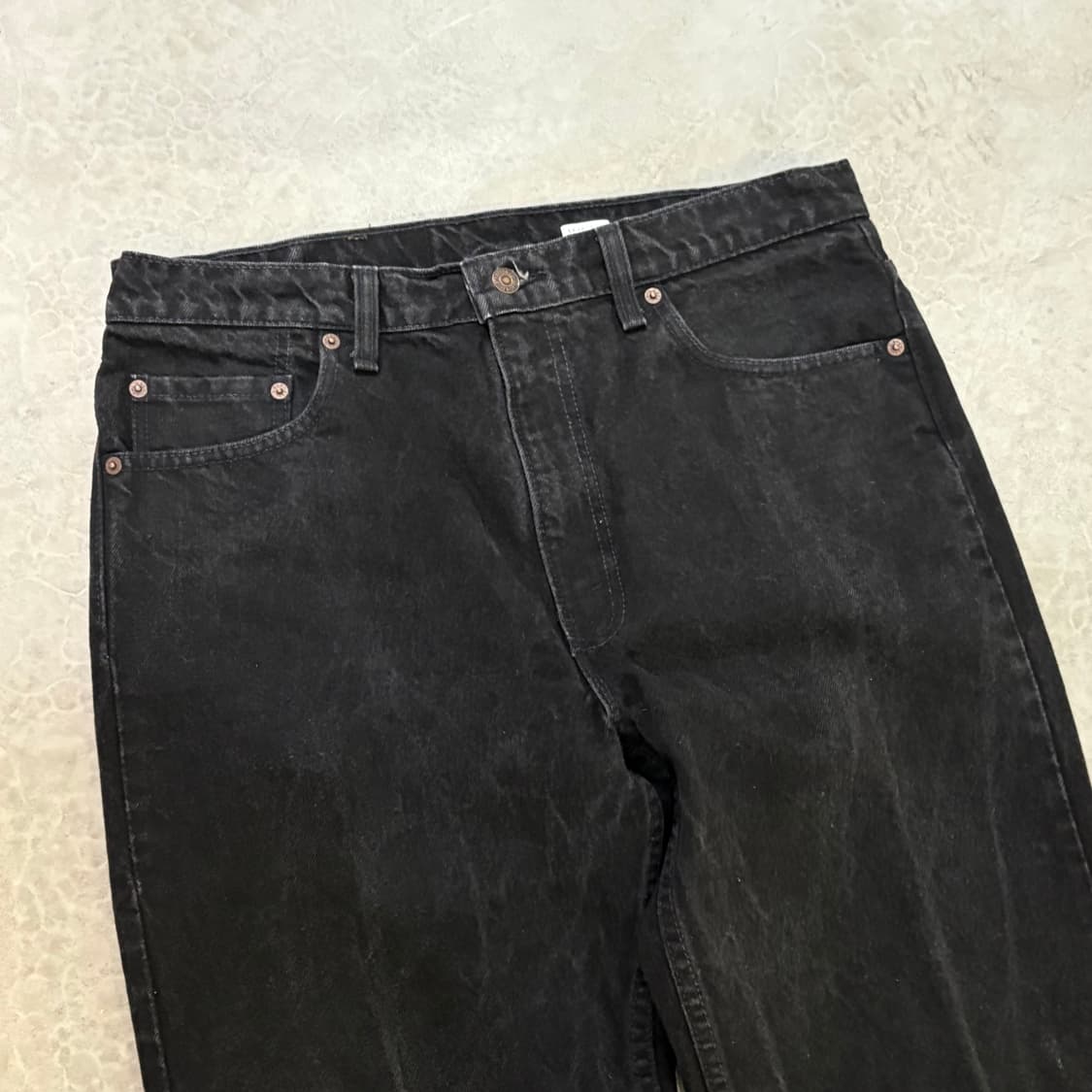 [36/34] 90s USA🇺🇸 리바이스 505 레드탭 블랙 흑청 상품이미지3