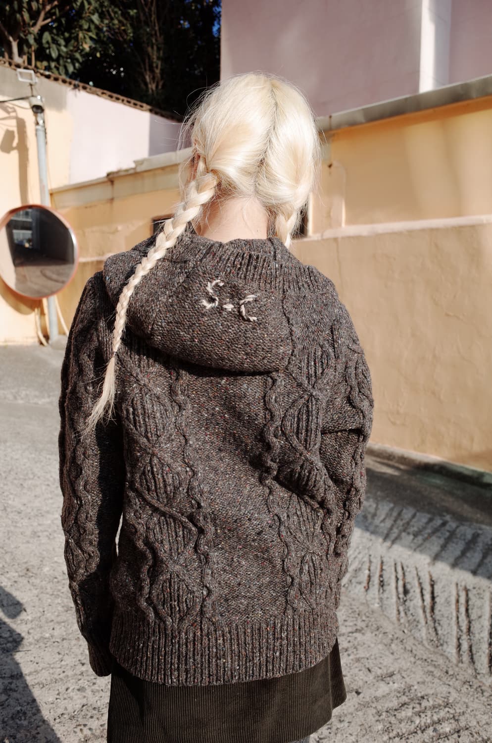 스카치앤소다 케이블 차콜 후드 니트 상품이미지5