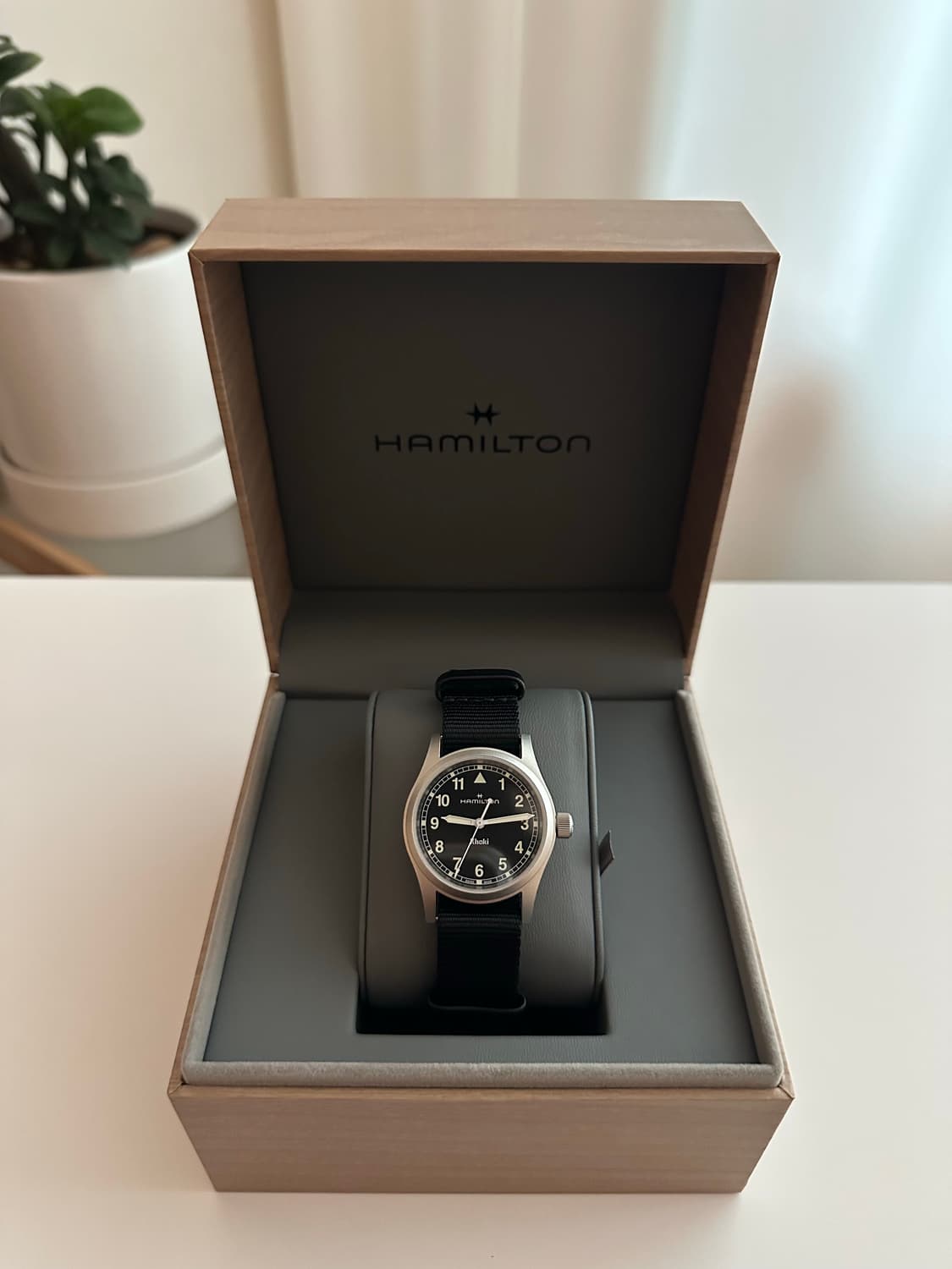 해밀턴 카키필드 쿼츠 풀박스 상품이미지1