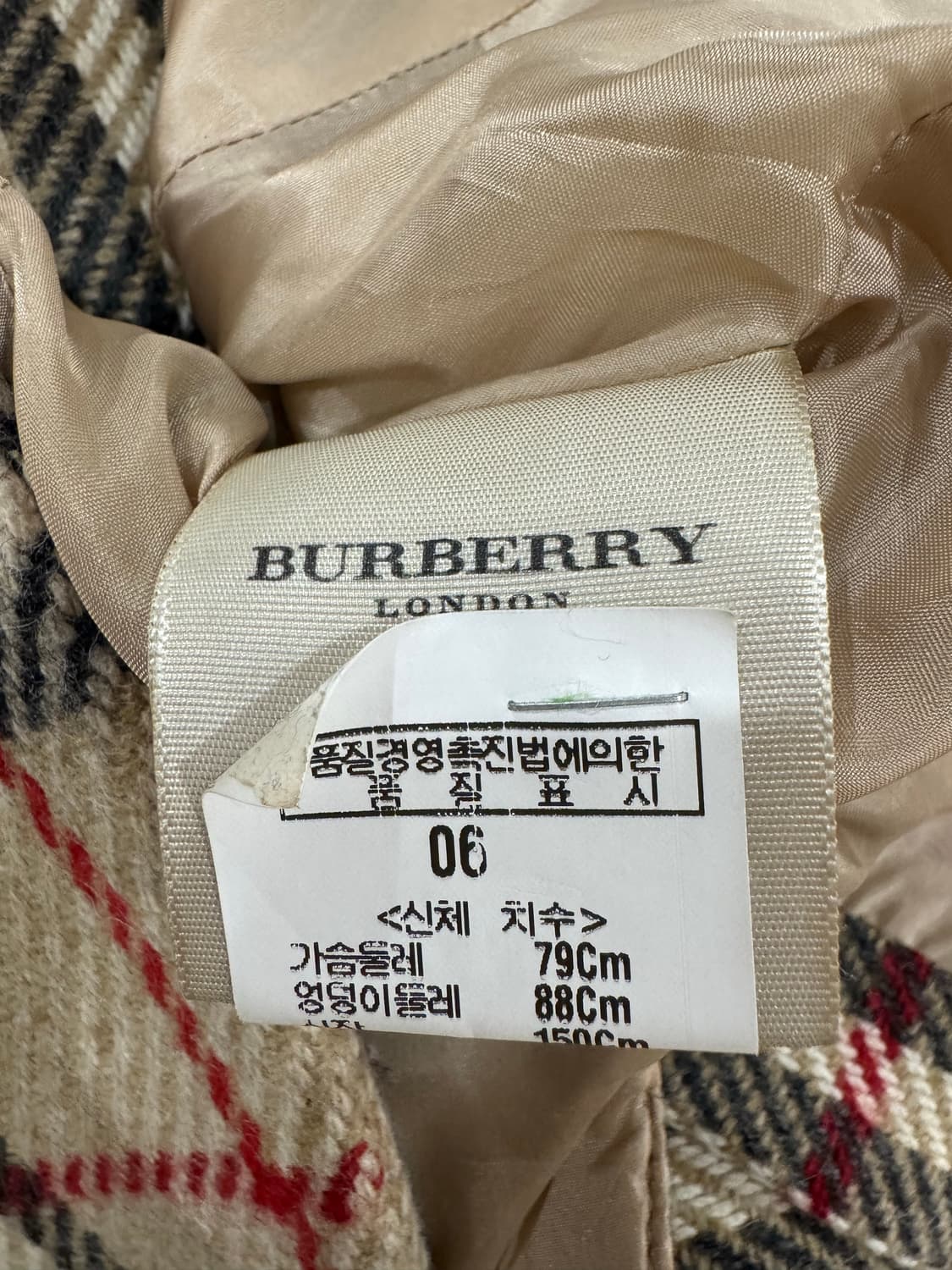 버버리 노바체크 울 블레이저 자켓 상품이미지6