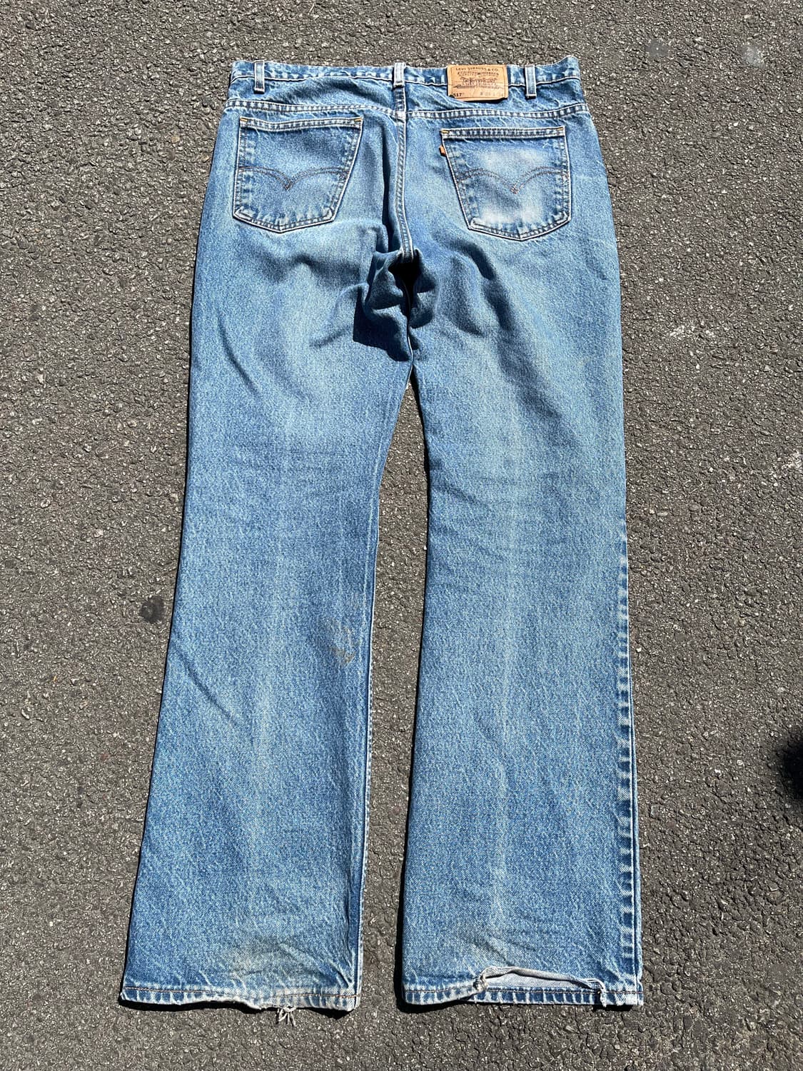 36) 1990s Levis517 USA Orange Tab Jeans 상품이미지3