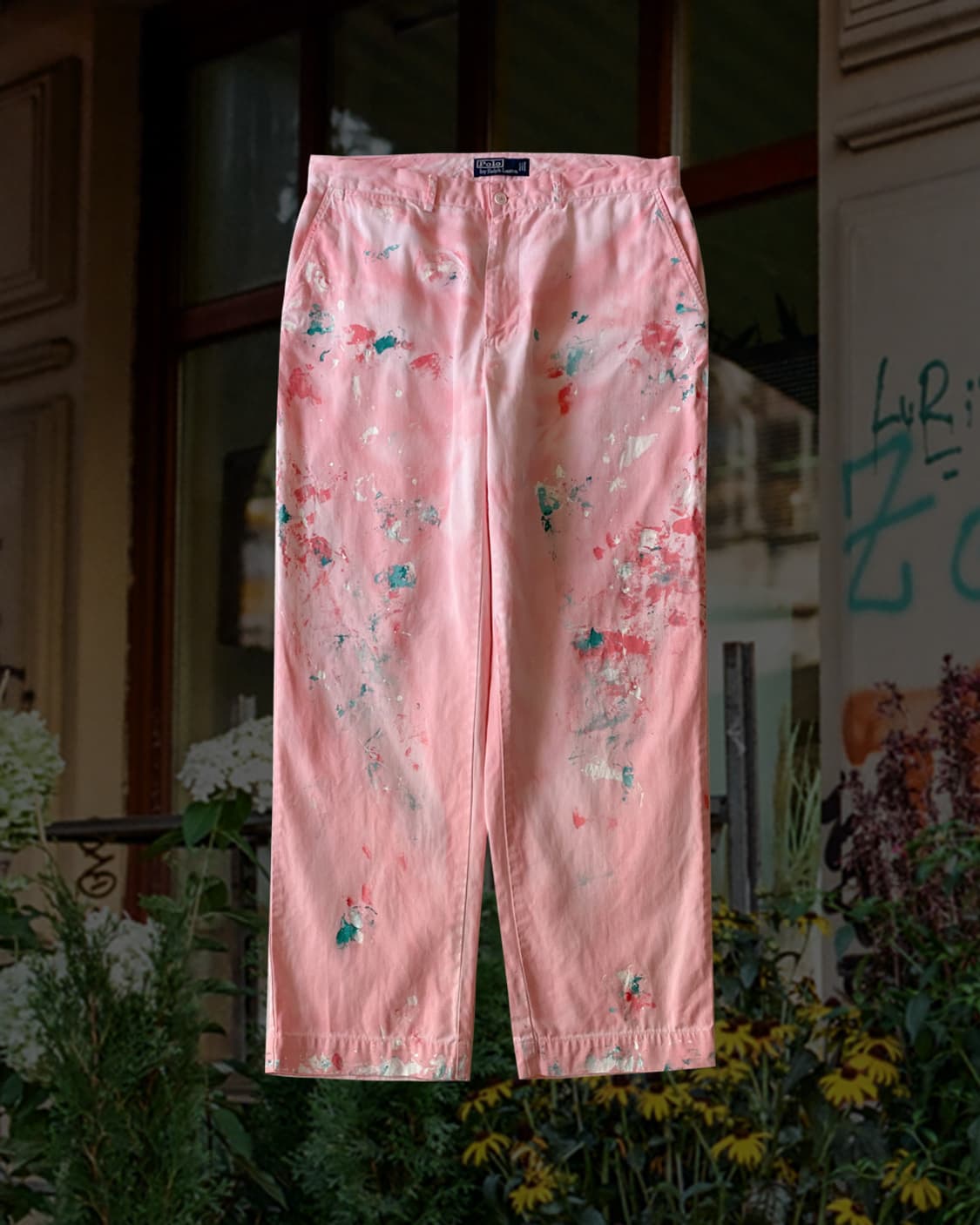 폴로 다잉 페인팅 핑크 치노 팬츠 상품이미지1