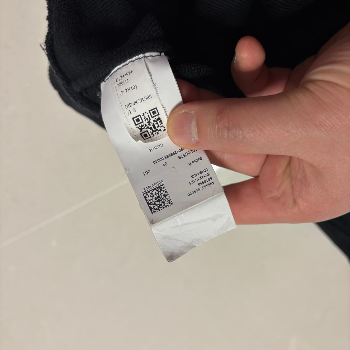 정품 휴고 보스 BOSS 빅로고 블랙 맨투맨 티셔츠 상품이미지9