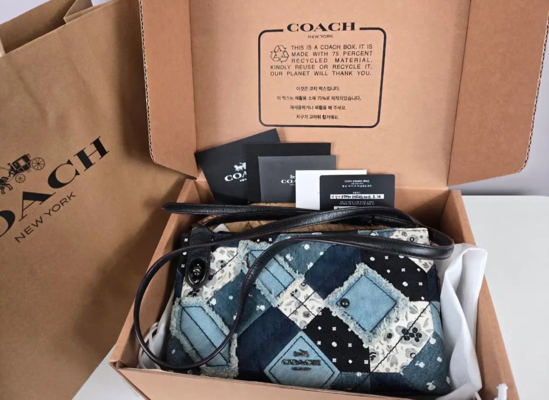 COACH 코치 데님 패치워크 크로스백 투웨이 가방 정품 상품이미지3