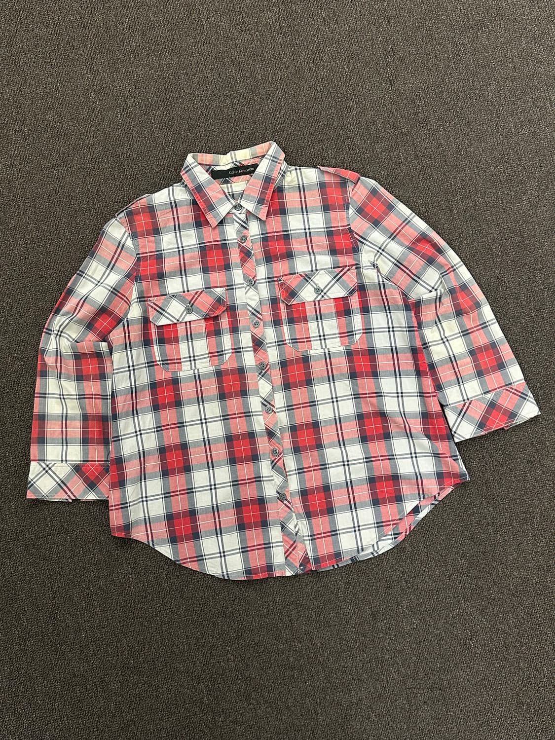 M)캘빈 클라인 진스 빈티지 체크 셔츠 상품이미지5