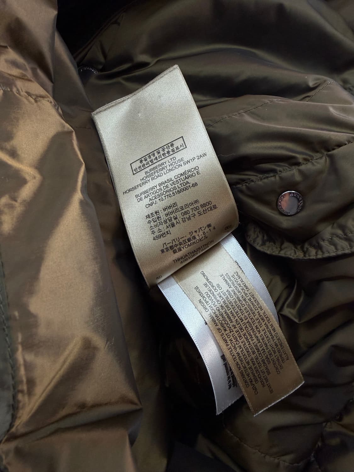 M/ 버버리 신형 다운 롱패딩 점퍼 상품이미지9