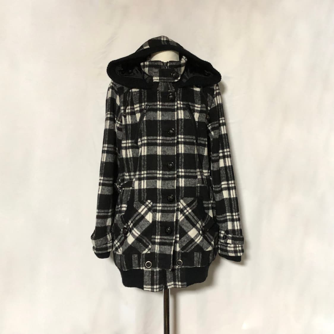 체크 후드 점퍼 상품이미지5