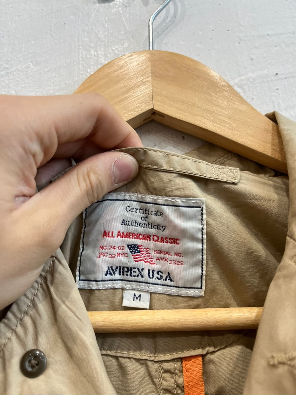 AVIREX 아비렉스 밀리터리 자켓 M 상품이미지5