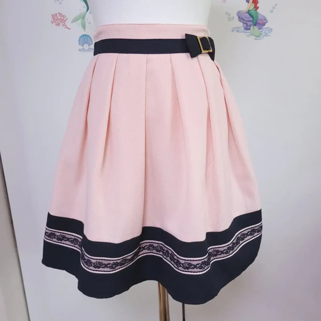 일본빈티지 핑크 로리타 치마 미니스커트 상품이미지2