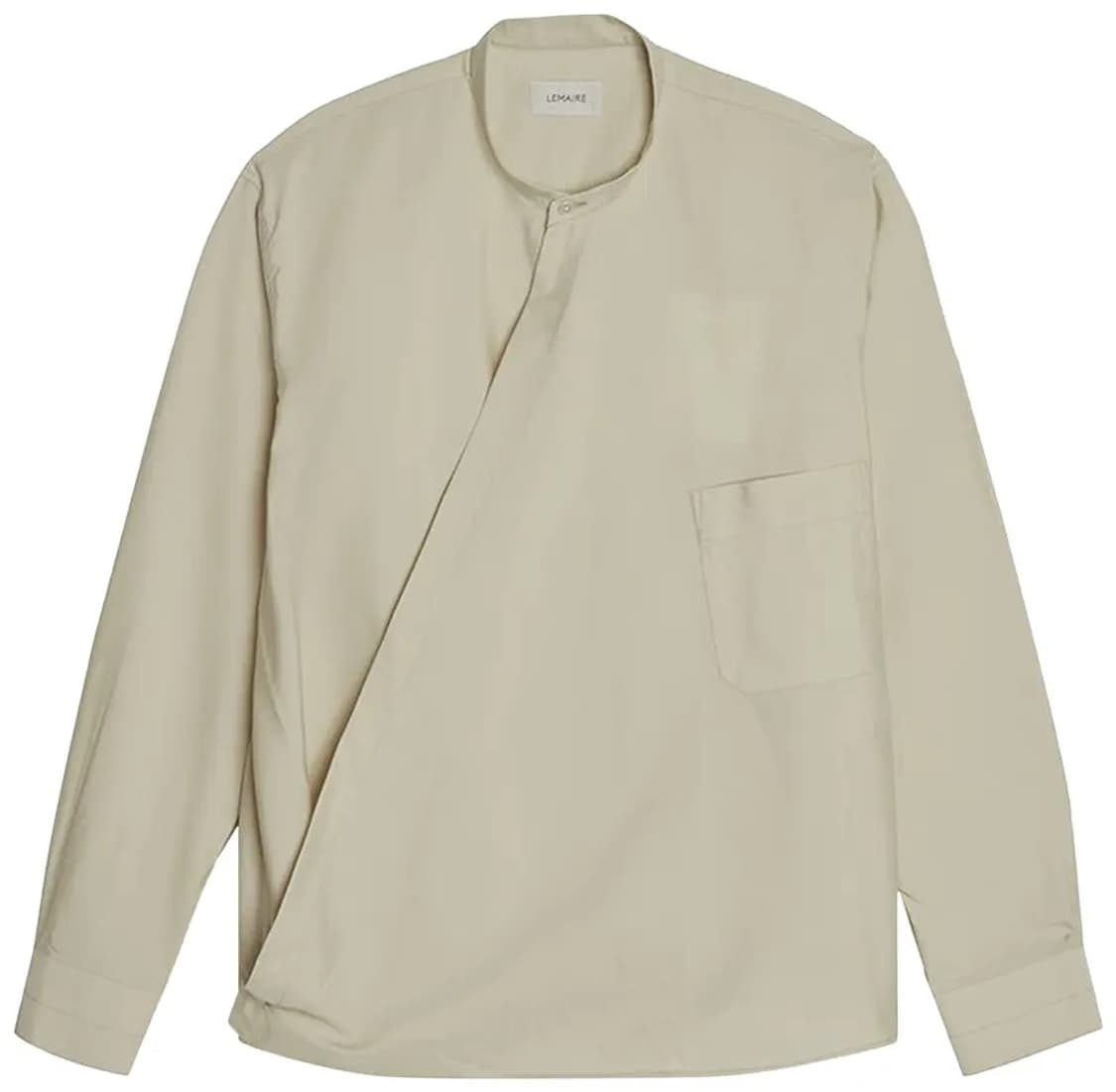 [새제품]XL 르메르 랩오버 셔츠 라이트세이지 오버셔츠 상품이미지1