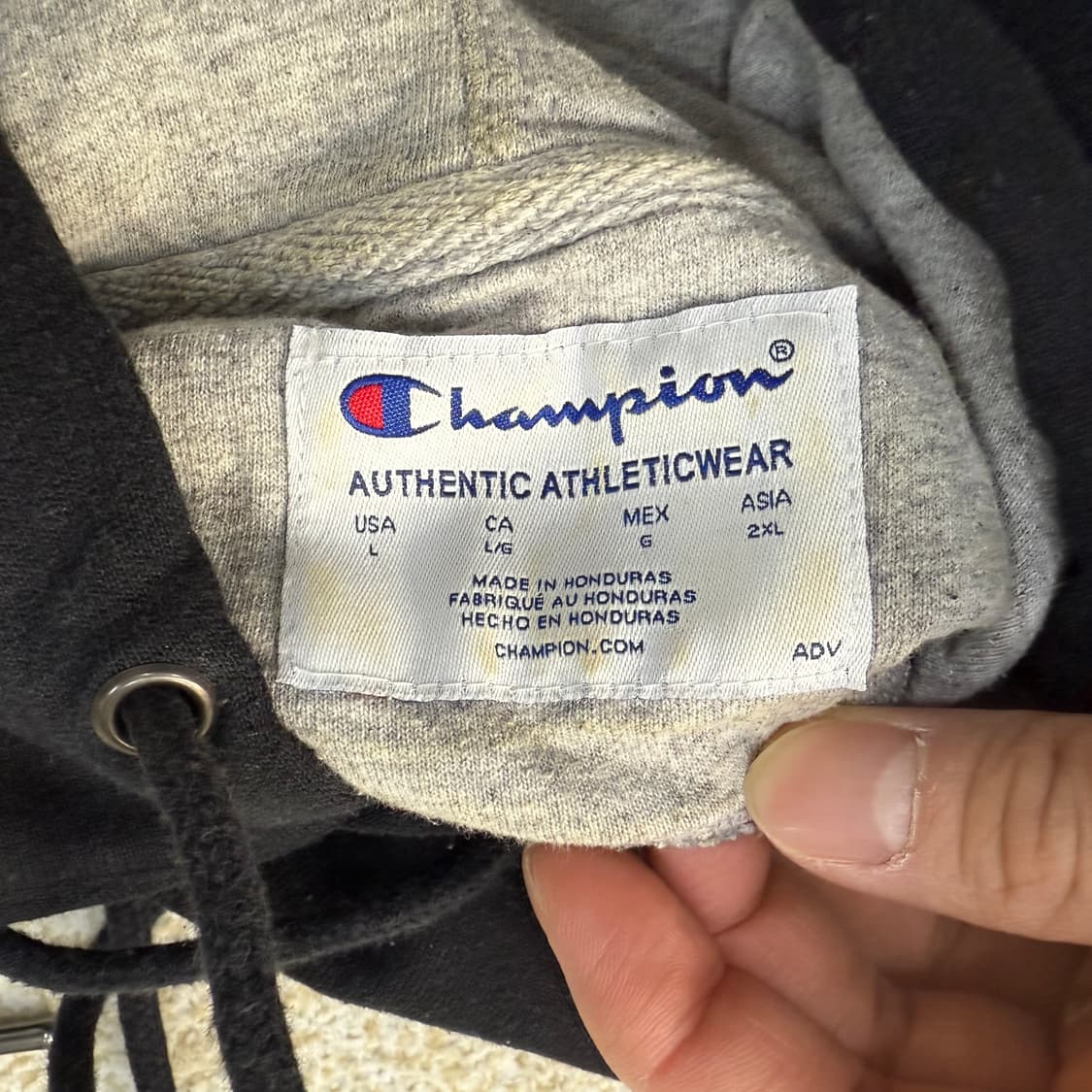 [2XL] 챔피온 에센셜 후드티 0114T1 상품이미지3