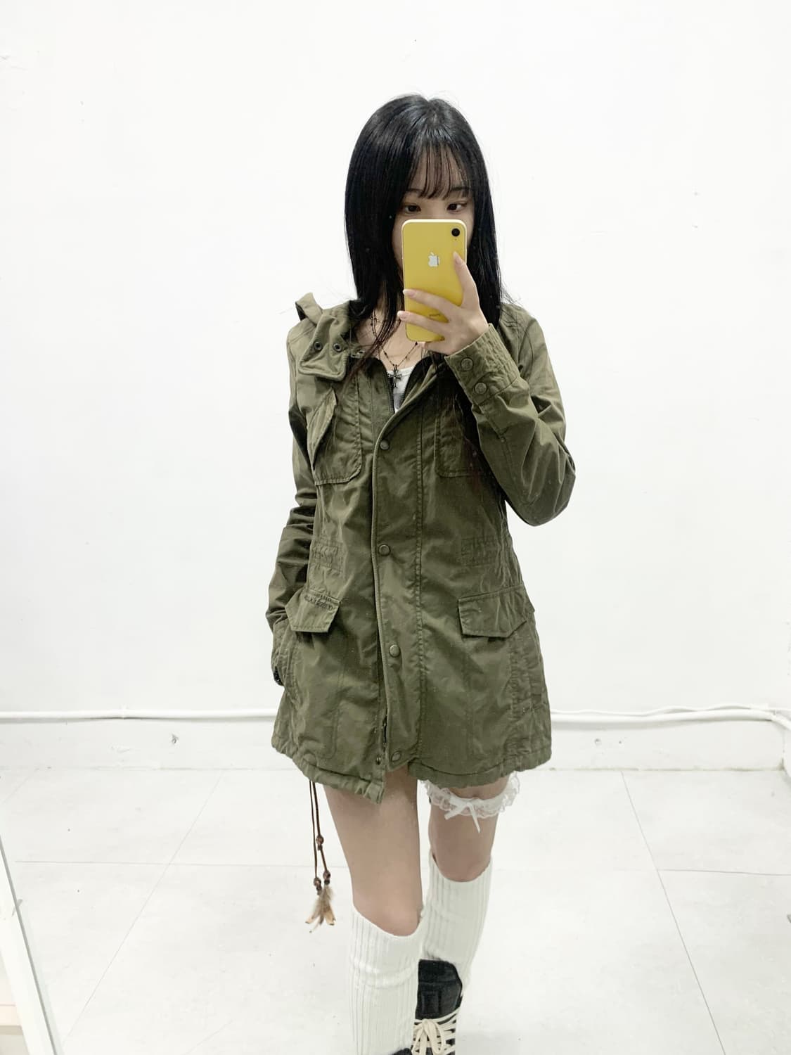 [GUESS] 게스 y2k 카키 야상 자켓 상품이미지5