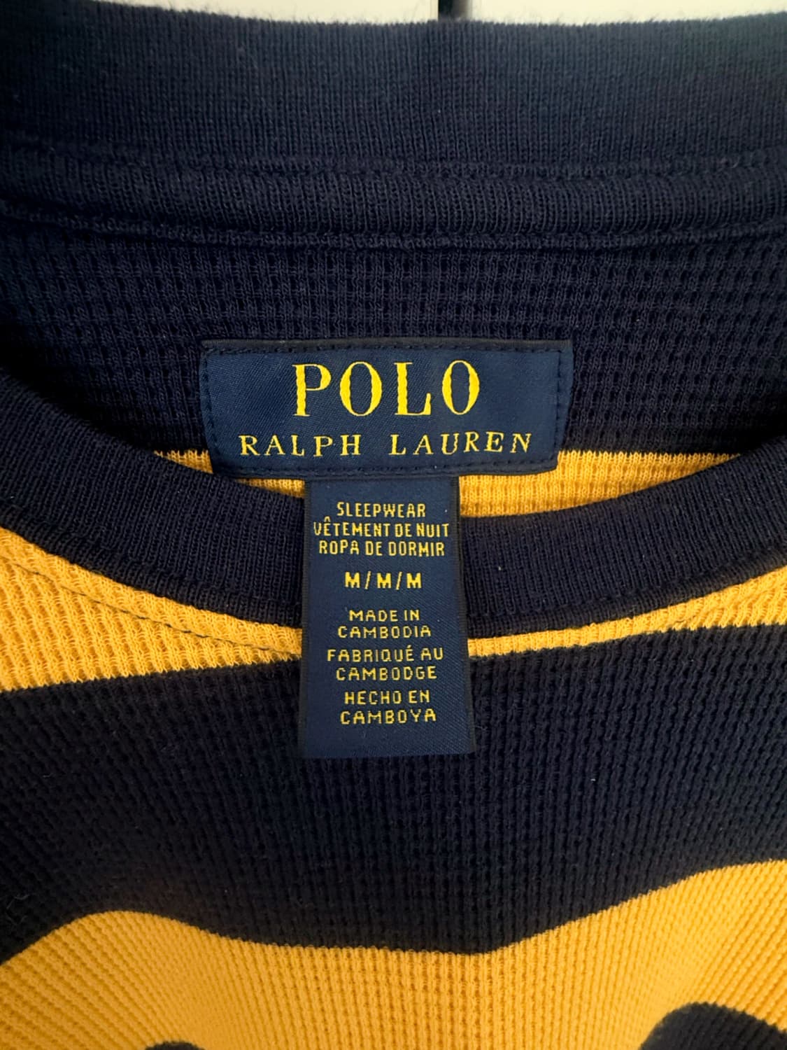 폴로랄프로렌 스트라이프 와플 긴팔티셔츠 상품이미지2