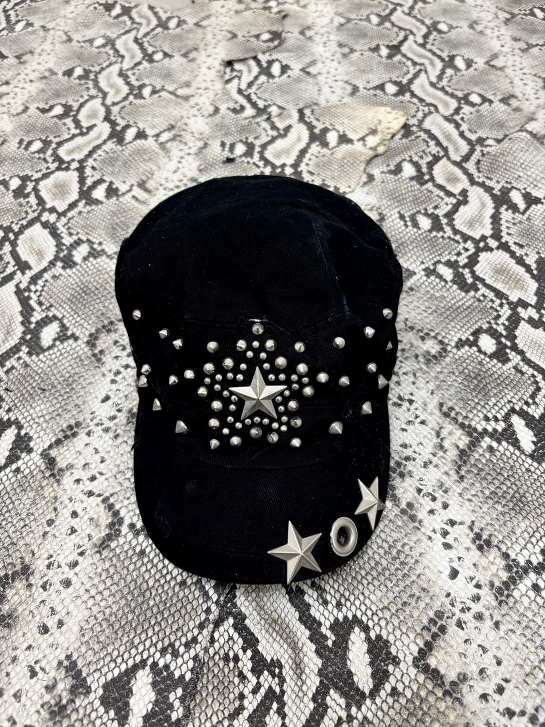 “Egoist” Punk&Y2K Mood Star Stud Cap 상품이미지1