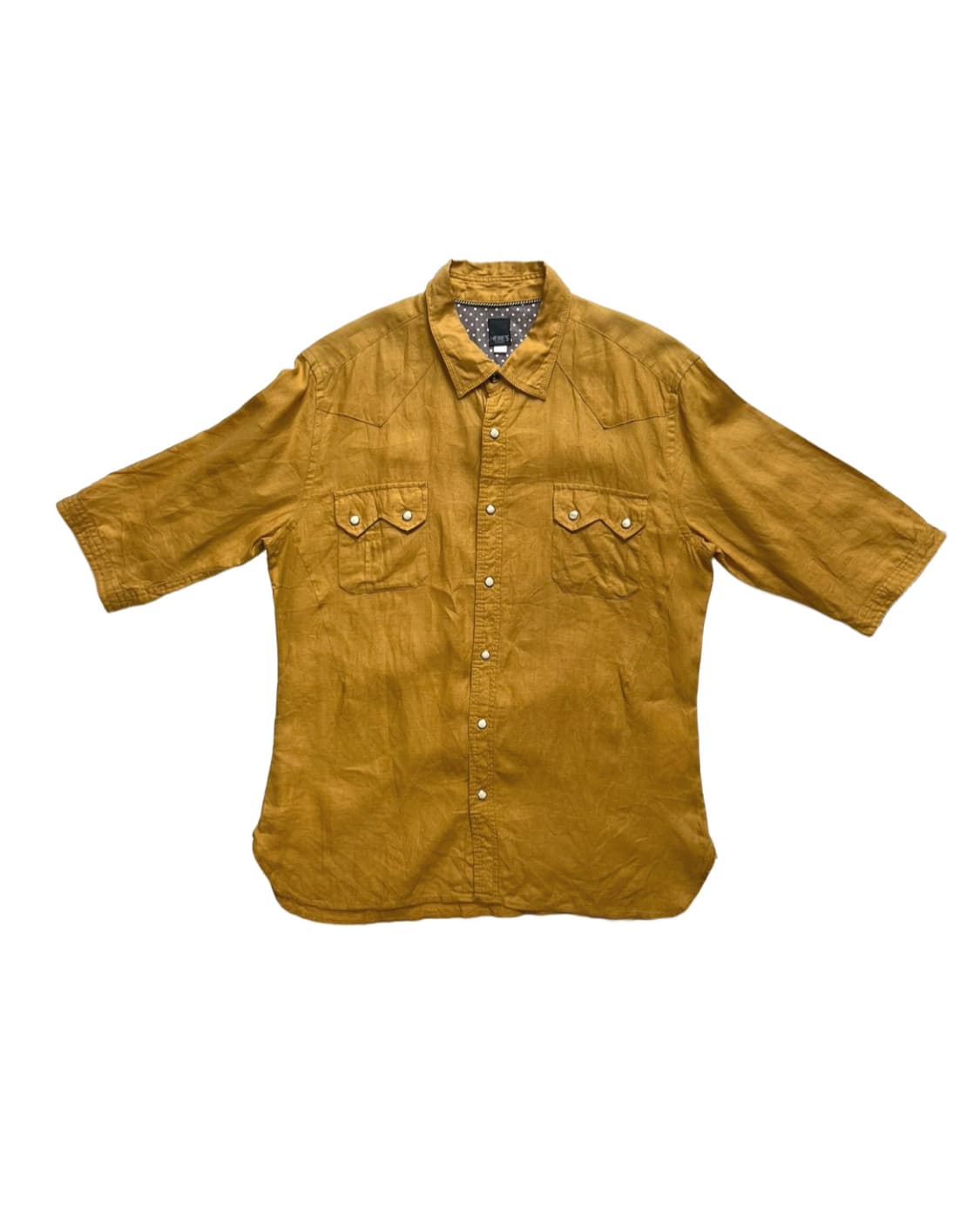 Mustard linen shirt 상품이미지1