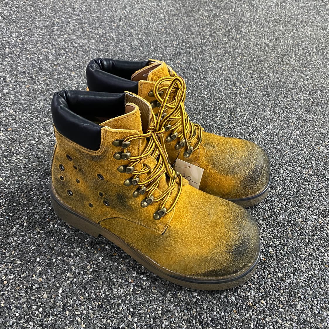 스터드 워시드 빈티지 워커 부츠 B4135 상품이미지2