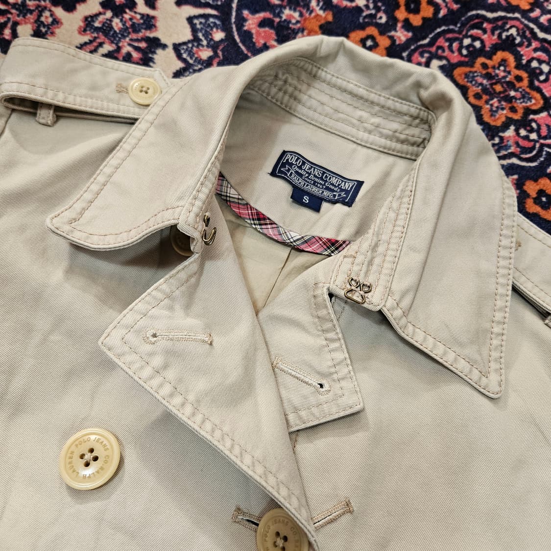 폴로랄프로렌 코튼 더블 카라넥 블루종 숏 자켓 상품이미지5