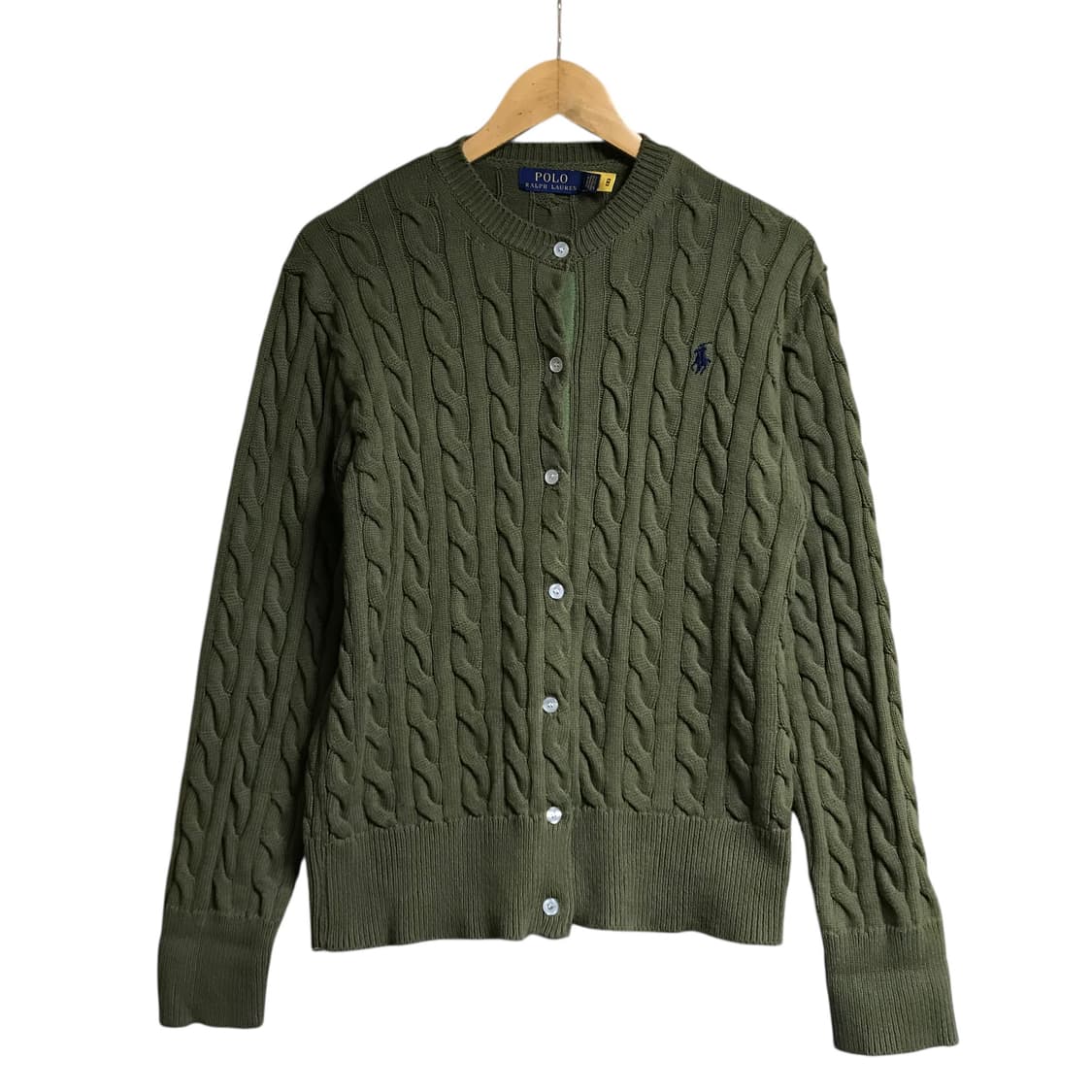 폴로 랄프로렌 카키 신형라인 큐알정품 가디건 상품이미지1