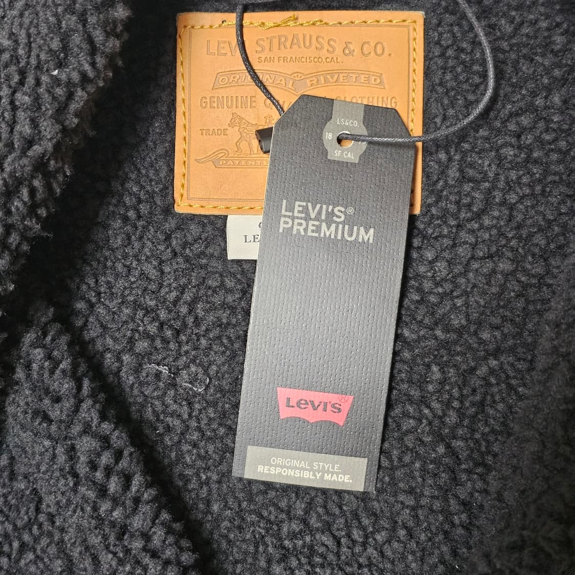 US S (체감M~L) 리바이스 타입3 쉐르파 양털 트러커 자켓 새제품 상품이미지3