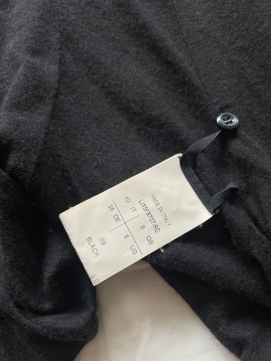 릭오웬스 비대칭 드레이핑 가디건 상품이미지5