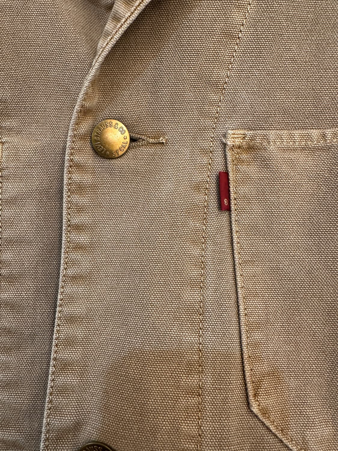 M) 리바이스 브라운 초어 캔버스 워크 자켓 상품이미지8