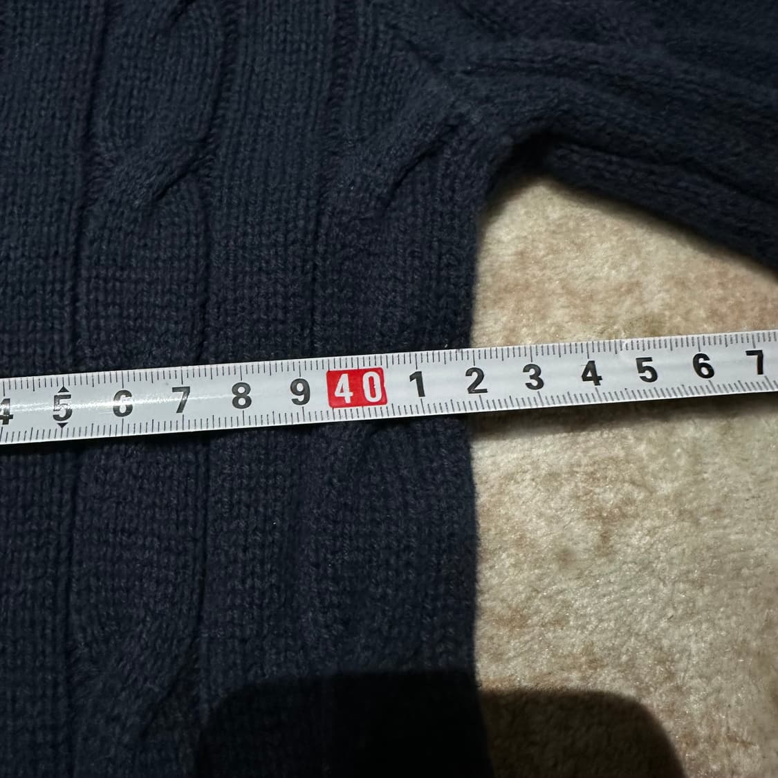 폴로 랄프로렌 네이비 꽈배기 니트 상품이미지4