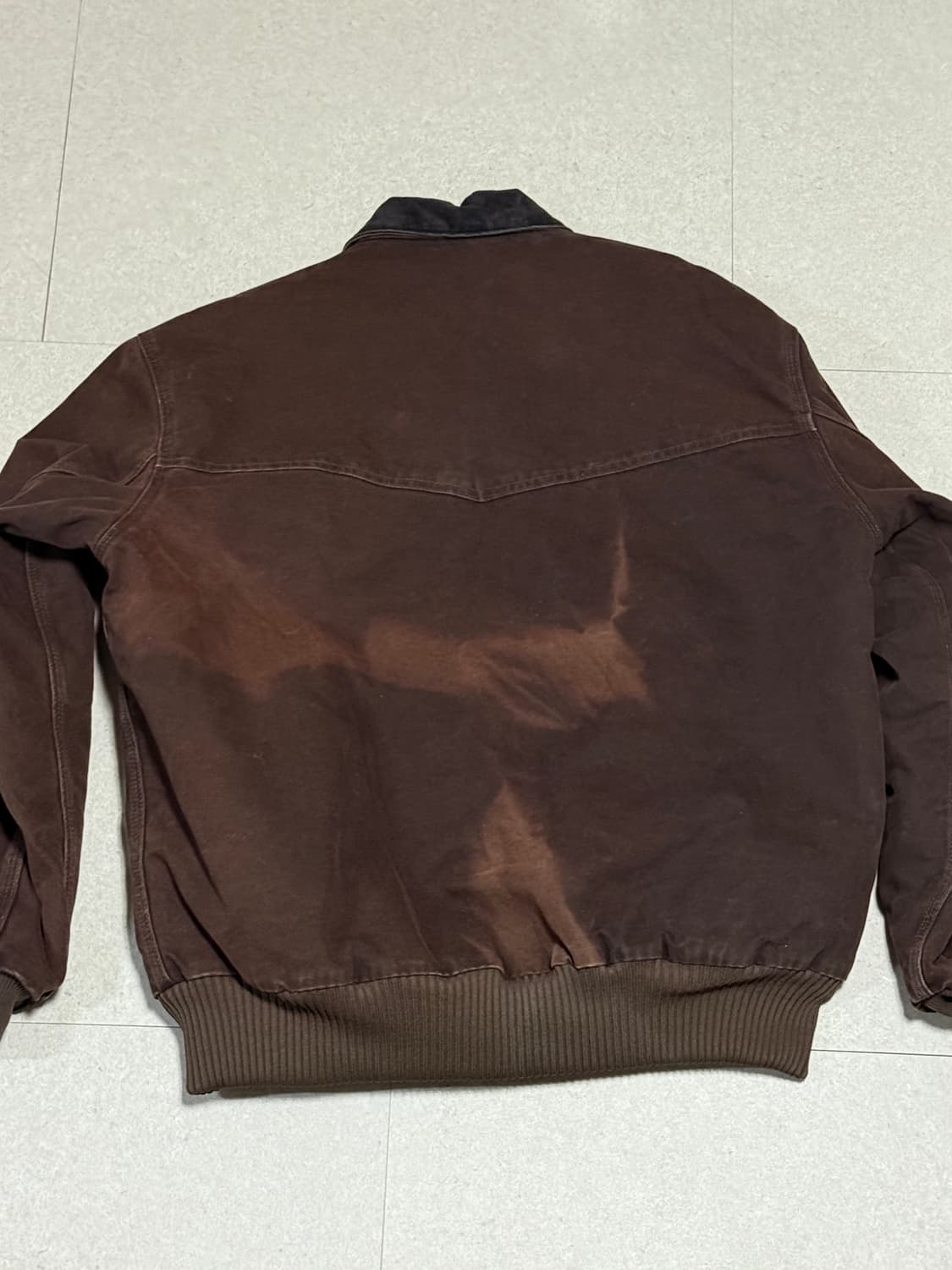 소매상태좋음)칼하트 j14 산타페 싼타페 00‘s 자켓 dkb 다크브라운 상품이미지3