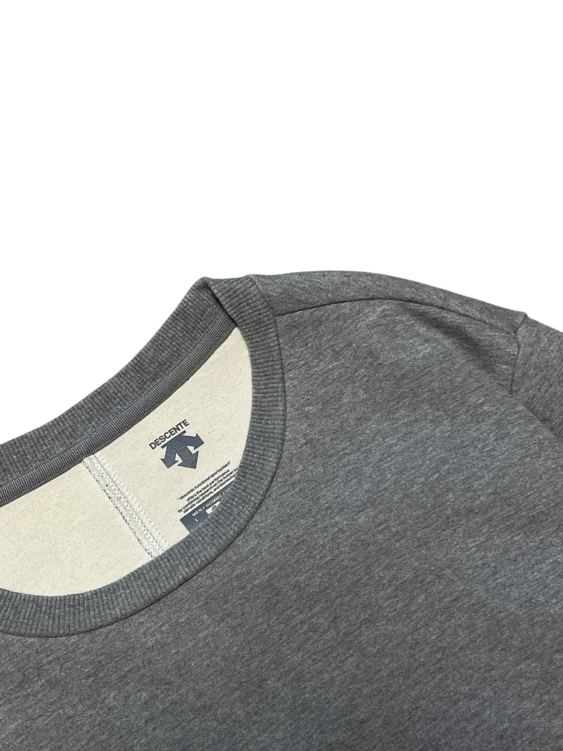 데상트 맨투맨 M 그레이 상품이미지3