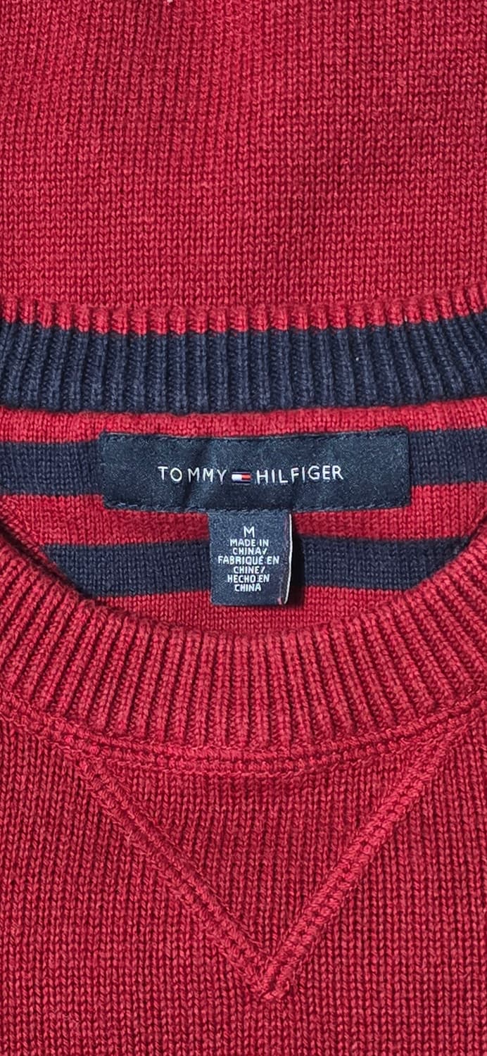 타미힐피거 남성 니트 M 버건디 상품이미지3