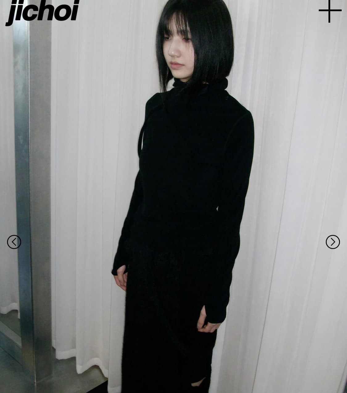 지초이 AW24 스트랩 터틀넥 롱슬리브 상품이미지2