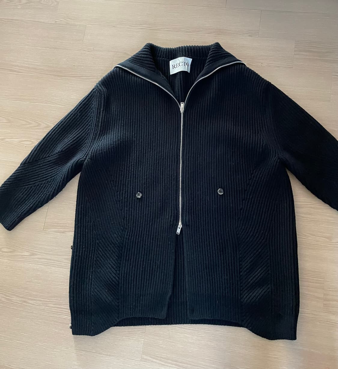 렉토 남성 롱 가디건 L 상품이미지2