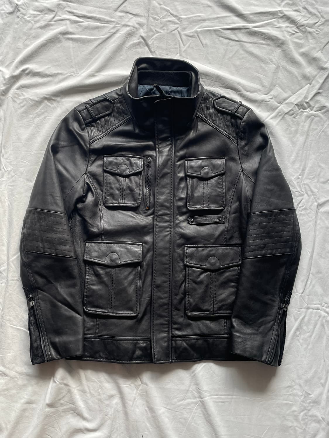 비욘드 클로젯 램스킨 4포켓 레더자켓 상품이미지1