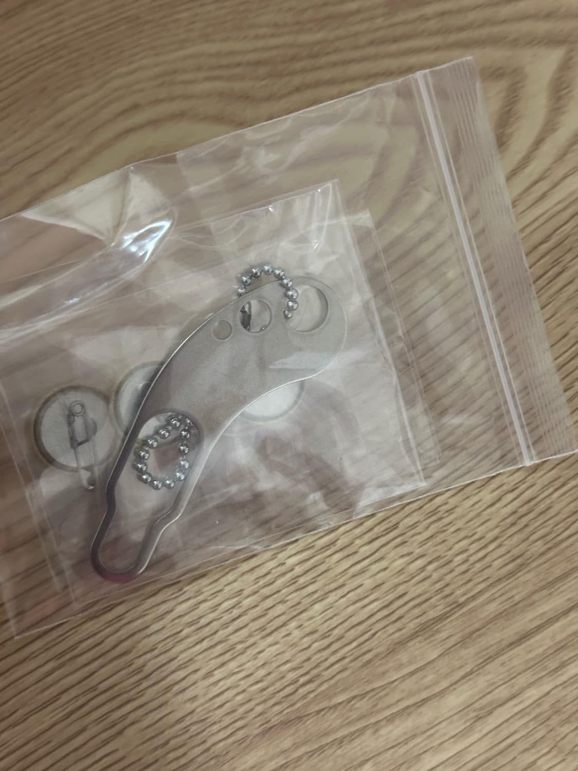 캐피탈 버튼후크 키링-무광 상품이미지1