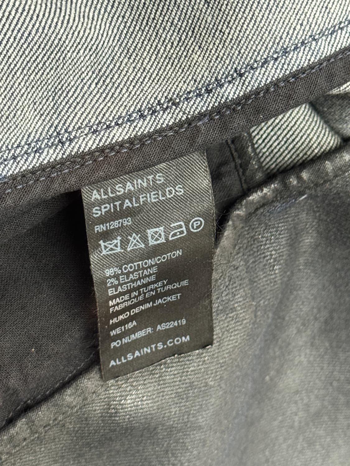 올세인츠 코팅 랩 자켓(O25) 상품이미지4