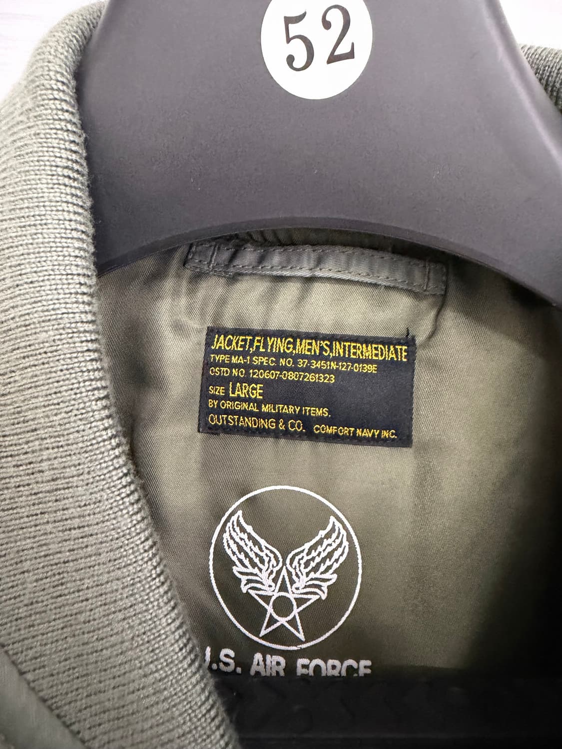 아웃스탠딩 10주년ma-1 L사이즈 상품이미지4