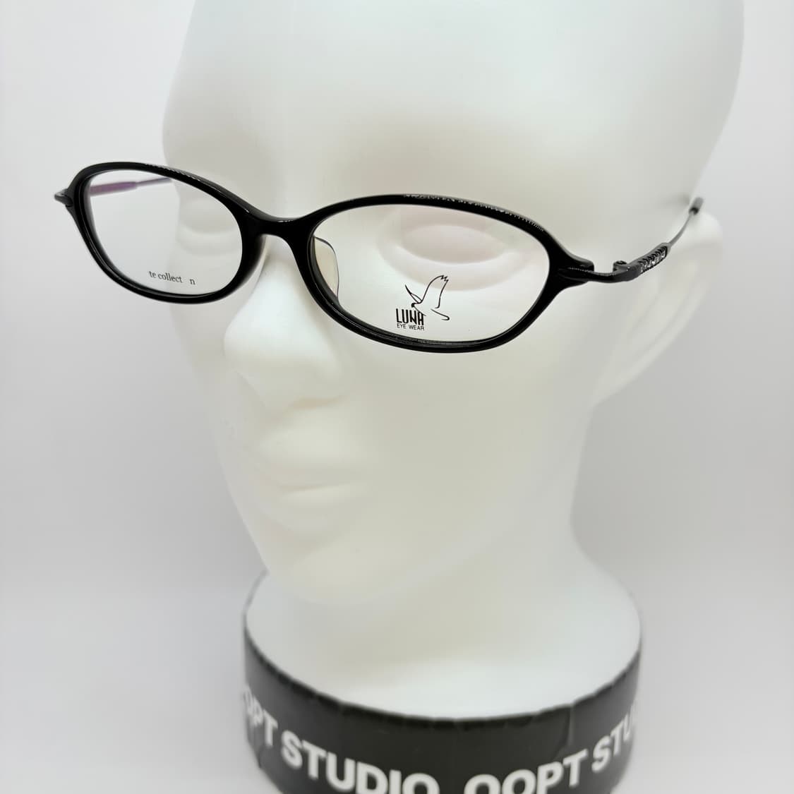 Luna 블랙 큐빅 빈티지 안경 상품이미지5