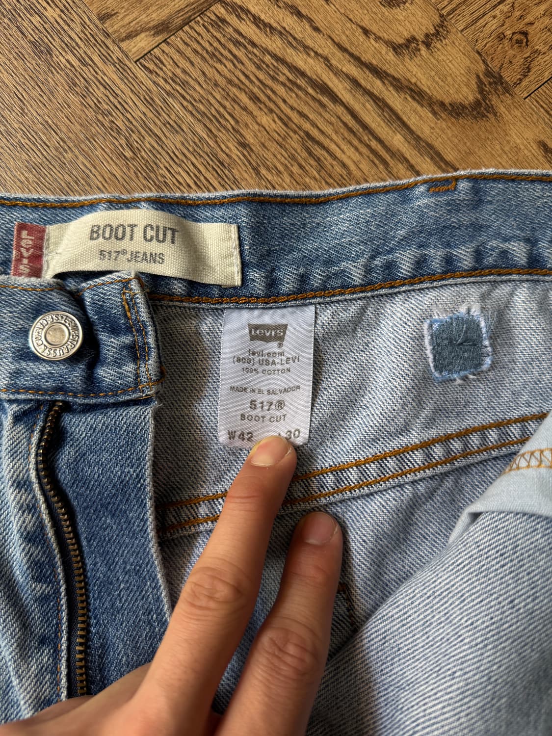 [42]00's 리바이스 517 빈티지 워싱 플레어진 F47 상품이미지7