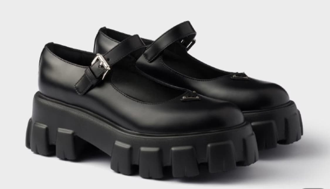 새상품)PRADA 메리제인 슈즈 블랙 상품이미지2