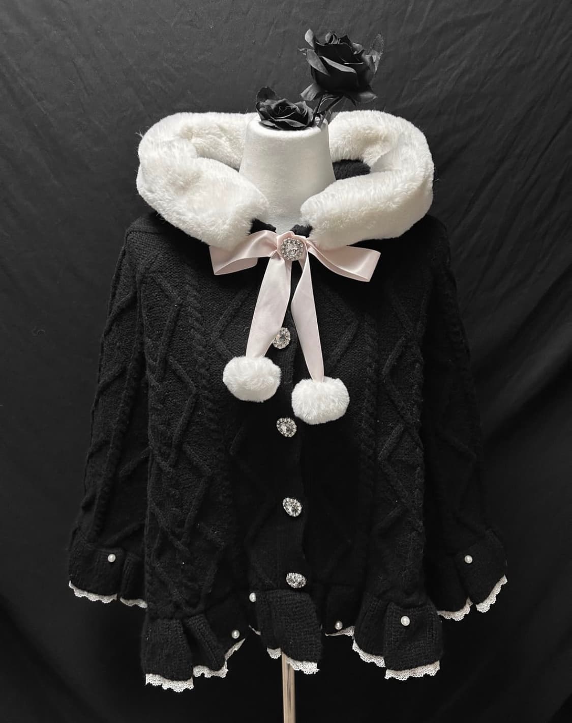 앙크루즈 지뢰계 양산형 후드 판초 상품이미지1