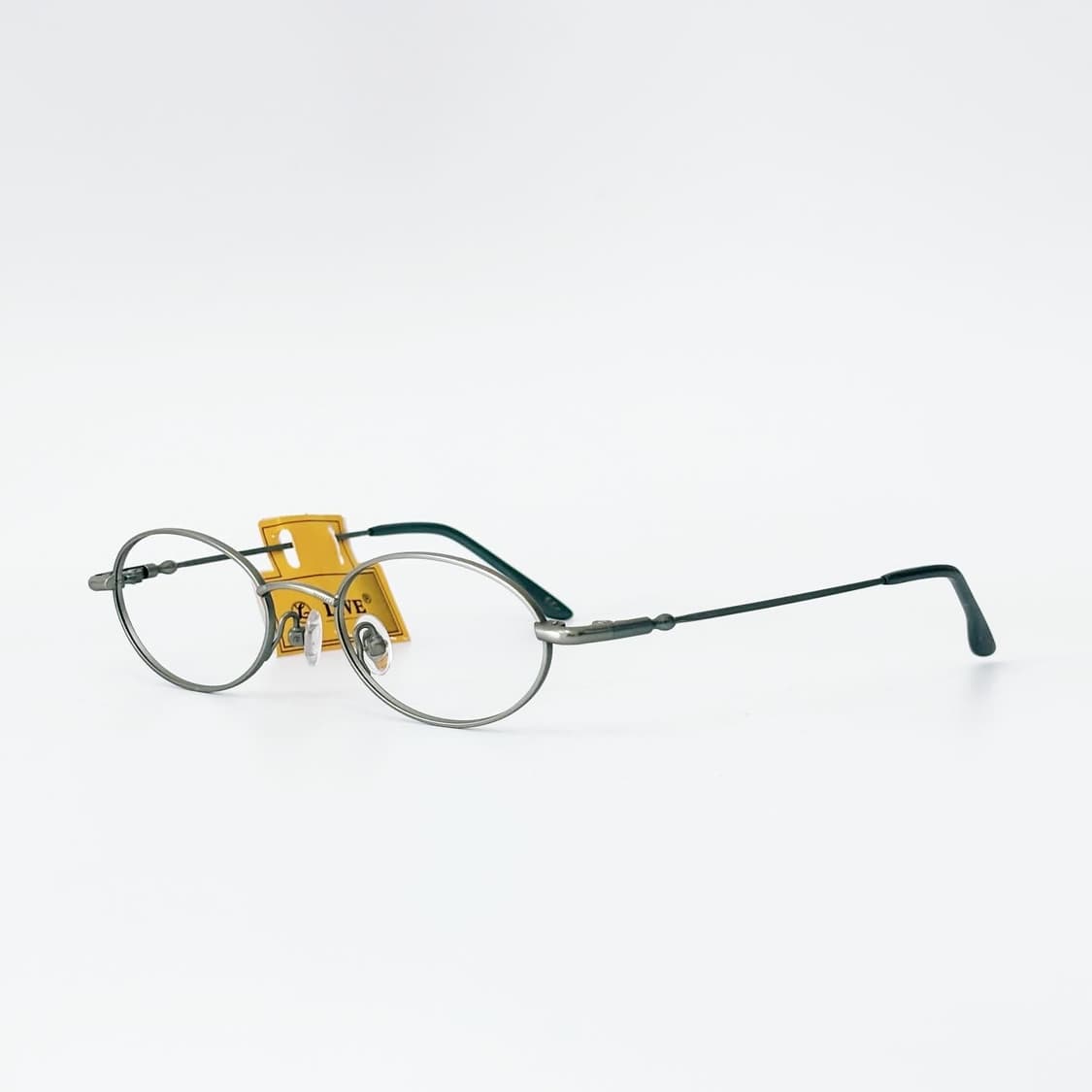 LIVE 그린 오벌 메탈 데드스탁 빈티지안경 상품이미지2