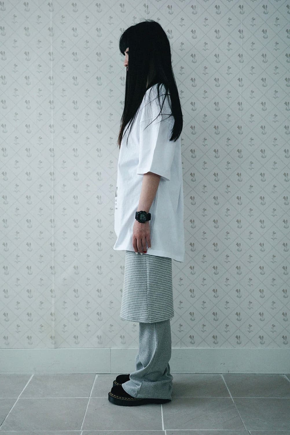 원더비지터 stripe skirt pants 상품이미지4