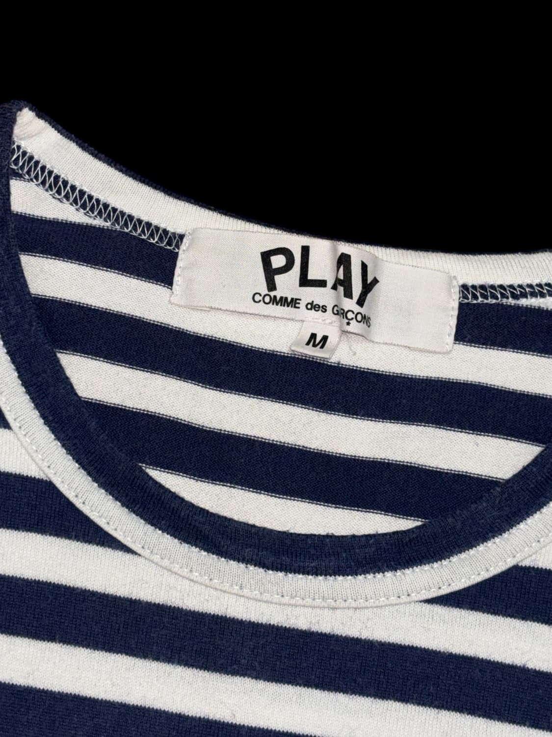 꼼데가르송 플레이 더블 하트 네이비 롱슬리브 상품이미지6