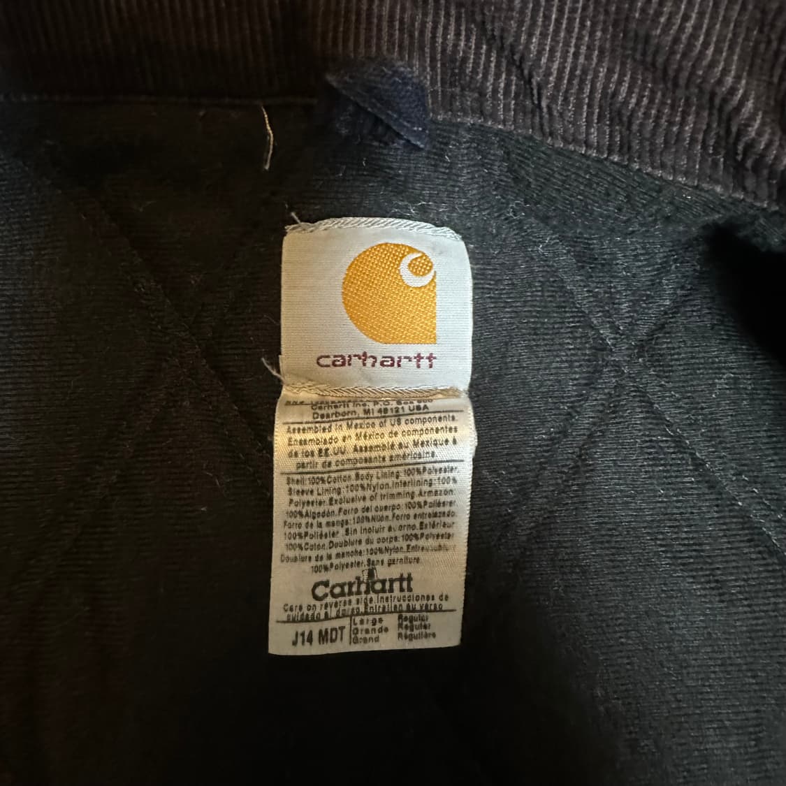 빈티지 칼하트 산타페 자켓 J14 MDT 네이비 상품이미지4