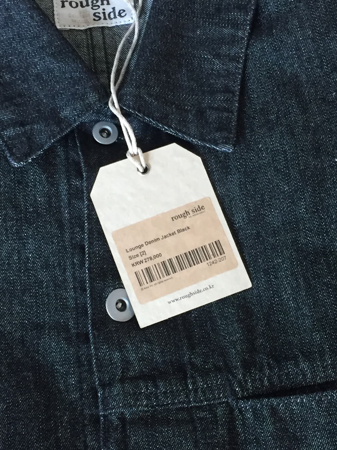 러프사이드 Lounge Denim Jacket Black 상품이미지2